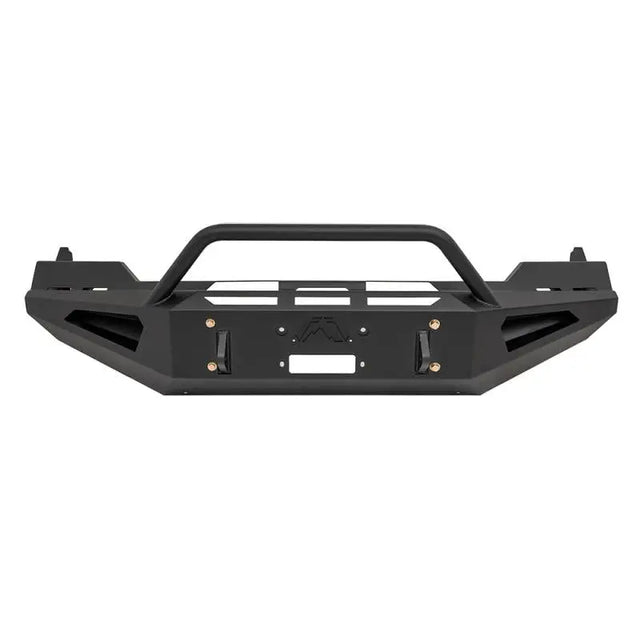 DR13-RS2462-1 Fab Fours 2013-2016 Dodge 1500 Red Steel Front Bumper with Full Grille Guard - premium exterior truck accessory, RV, Automotive, Powersports, off-road, Bumpers, Grilles & Guards, AVADA - Best Sellers, Must Haves