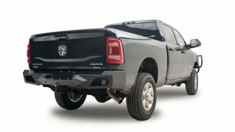 DR19-E4451-1 Fab Fours 2019 Dodge HD with Vengeance Rear Bumper, offering enhanced protection and stylish rear-end design for trucks, RV, Automotive, Powersports, off-road, marine, exterior, truck accessories, interior, truck bed, RV parts, Bumpers, Grilles & Guards, AVADA - Best Sellers, Must Haves