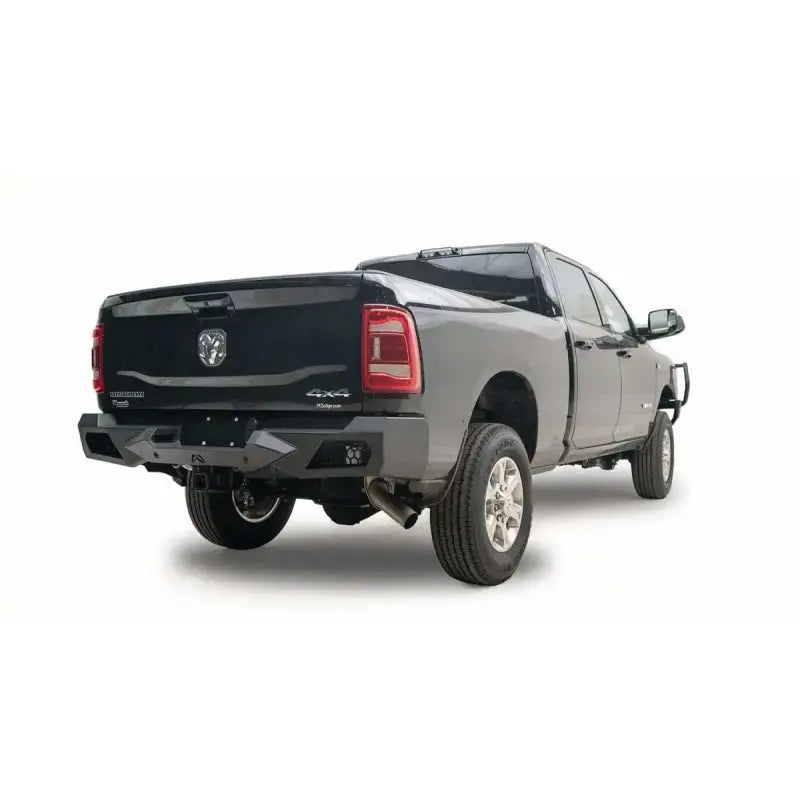 DR19-E4451-1 Fab Fours 2019 Dodge HD with Vengeance Rear Bumper, offering enhanced protection and stylish rear-end design for trucks, RV, Automotive, Powersports, off-road, marine, exterior, truck accessories, interior, truck bed, RV parts, Bumpers, Grilles & Guards, AVADA - Best Sellers, Must Haves