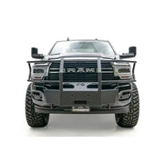 Fab Fours DR19-N4470-1 Full Guard Winch Mount for 2019+ Ram 2500 providing complete front-end protection and integrated winch mount for easy installation, ideal for off-road adventures, RV, automotive, powersports, marine, exterior, truck accessories, interior, truck bed, RV parts, Winches & Hitches, AVADA - Best Sellers, Must Haves