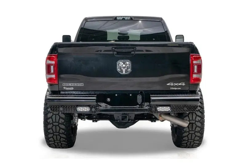 DR19-T4450-1 Fab Fours Black Steel Rear bumper, crafted from high-quality black steel, providing ultimate protection and rugged appearance, perfect for off-road use, durable and strong construction, Bumpers, Grilles & Guards, AVADA - Best Sellers, Must Haves