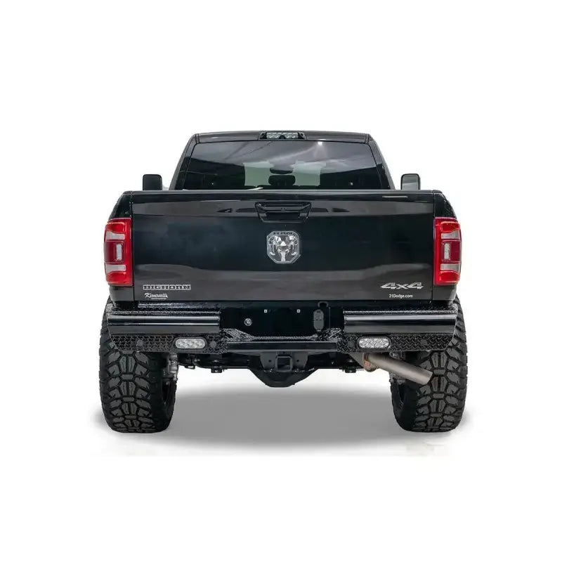 DR19-T4450-1 Fab Fours Black Steel Rear bumper, crafted from high-quality black steel, providing ultimate protection and rugged appearance, perfect for off-road use, durable and strong construction, Bumpers, Grilles & Guards, AVADA - Best Sellers, Must Haves
