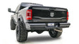 DR19-U4450-1 Fab Fours Black Steel Elite Rear bumper on a black truck, showcasing its high-quality black steel construction and rugged, aggressive design, ideal for off-road challenges and superior rear-end protection, Bumpers, Grilles & Guards, AVADA - Best Sellers, Must Haves