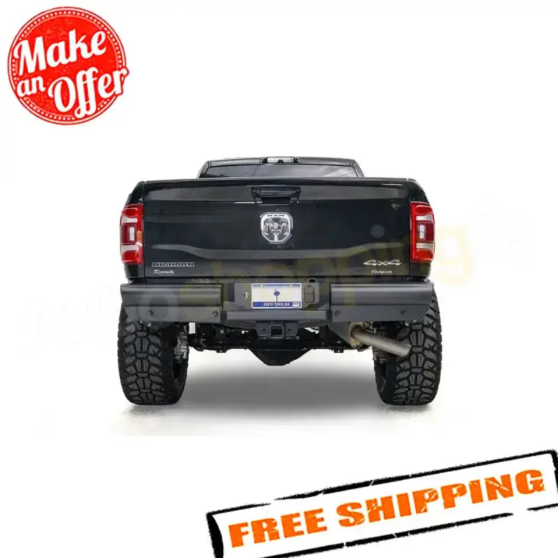 DR19-U4450-1 Fab Fours Black Steel Elite Rear for superior protection, rugged off-road performance, high-quality black steel construction, Bumpers, Grilles & Guards, AVADA - Best Sellers, Must Haves