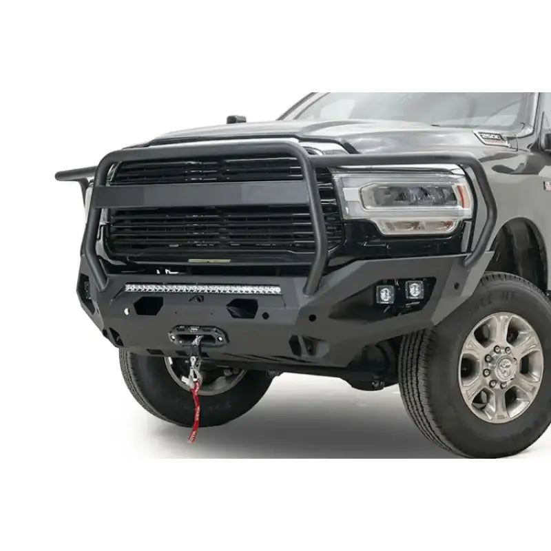 DR19-X4450-1 Fab Fours Matrix Full Guard for 2019 Dodge HD, robust and durable front-end protection with an aggressive, industrial style.