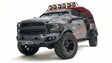 DR19-X4450-1 Fab Fours 2019 Dodge HD Matrix Full Guard on a customized Dodge RAM 3500 truck showcasing rugged protection and aggressive styling.