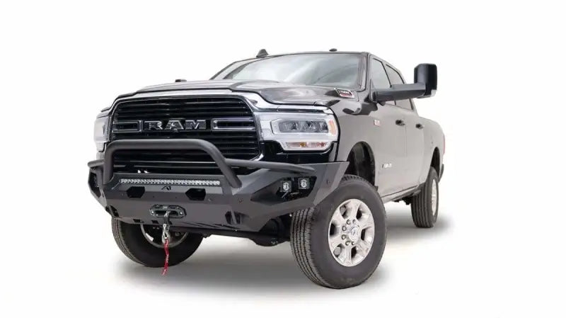 DR19-X4452-1 Fab Fours Matrix Pre-Runner on 2019 Dodge HD, showcasing its heavy-duty construction and sleek design.