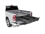 Silver pickup truck with DR6 Decked bed storage drawers for long-lasting truck bed storage