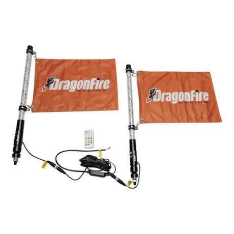 DragonFire Racing 2Ft Spiral Led Whip - Black - 522806 - Lights