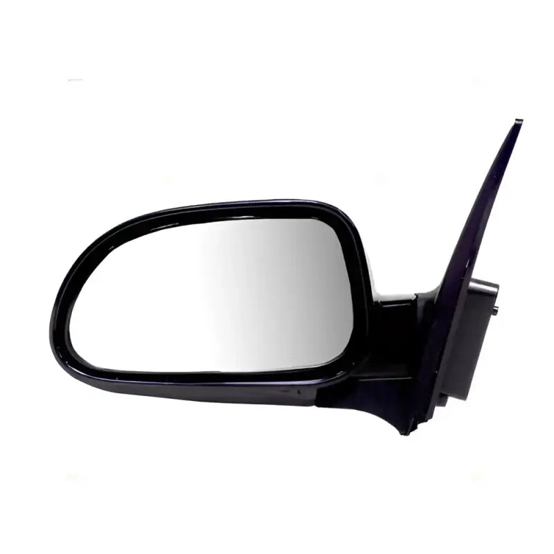 Black car side mirror on DragonFire Racing DFR Az Tee Teal/Hi-Vis Md
