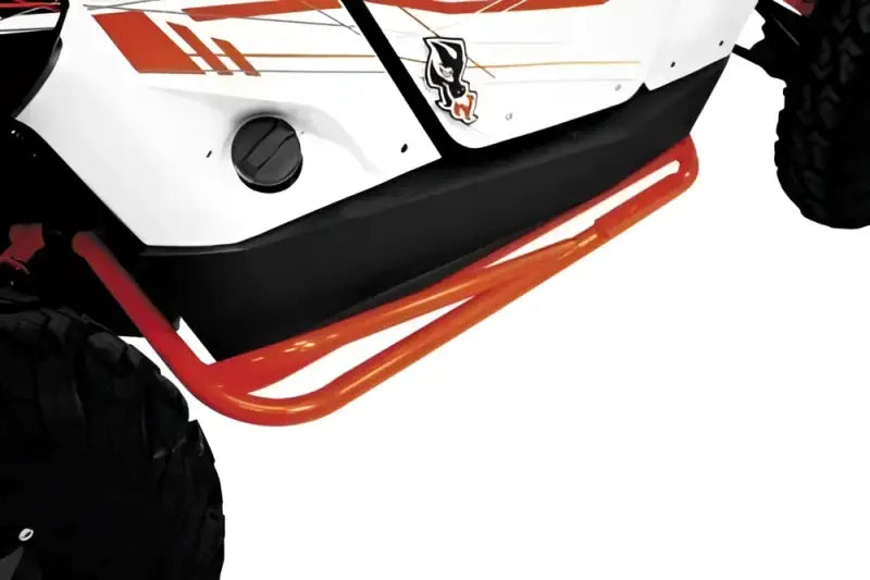 Orange tubular side rail for DragonFire Racing DFR AZ TEE in teal and hi-vis colors