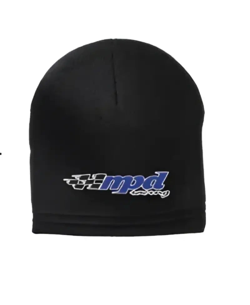 Black knit beanie featuring the DFR Circle Logo from DragonFire Racing
