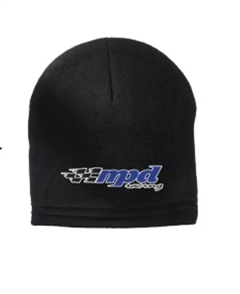 Black beanie with DragonFire Racing DFR Circle Logo for racing fans