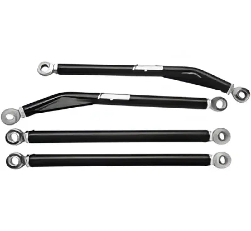 Black adjustable suspension links for DragonFire Racing DFR Circle Logo XL racing DFR gear