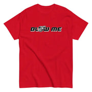 Red DragonFire Racing DFR Circle Logo T-shirt with Blow Me graphic for racing fans