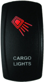 Black cargo lights switch with red illumination for DragonFire Racing lighted cargo lights