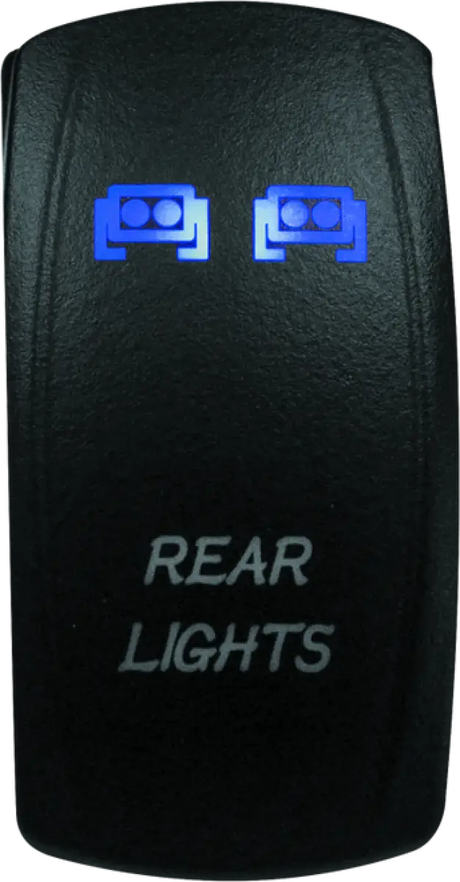 Illuminated rear light switch for DragonFire Racing Lighted switch finger on/off blue
