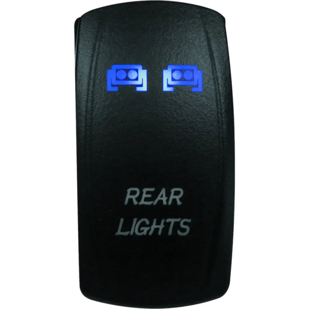 Illuminated rear light switch for DragonFire Racing Lighted switch finger on/off blue