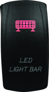 Black LED lighted switch from DragonFire Racing Lighted Switch Grill Light On/Off Red