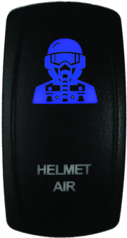 Illuminated helmet air switch from DragonFire Racing for easy hel air on/off control