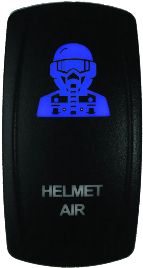 Illuminated helmet air switch from DragonFire Racing for easy hel air on/off control