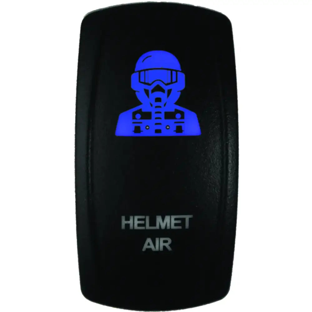Illuminated helmet air switch from DragonFire Racing for easy hel air on/off control