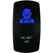 Illuminated helmet air switch from DragonFire Racing for easy hel air on/off control