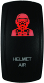 Black helmet air switch for DragonFire Racing lighted switch system on/off button