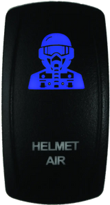 Illuminated helmet air switch from DragonFire Racing Lighted Switch Hel Air On/Off Red