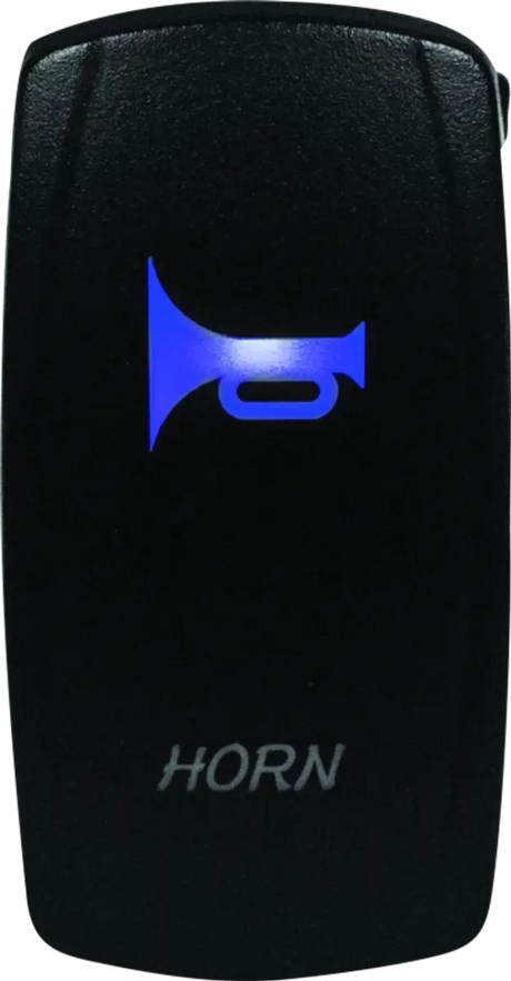 Illuminated horn switch from DragonFire Racing Lighted Switch Horn On/Off Blue 521371