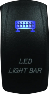 Illuminated LED light bar switch for DragonFire Racing lighted led light bar on/off blue