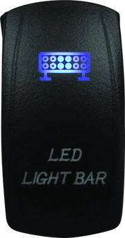 Illuminated LED light bar switch for DragonFire Racing lighted led light bar on/off blue
