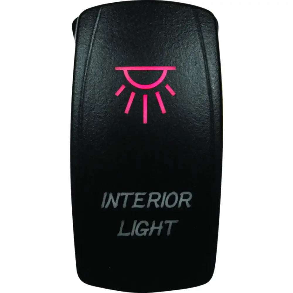 Black interior light switch for DragonFire Racing Lighted Switch On/Off Red 521378