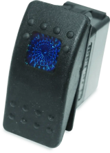 Black rocker switch with blue light for DragonFire Racing Lighted Switch On/Off rocker switch