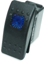 Black rocker switch with blue light for DragonFire Racing Lighted Switch On/Off rocker switch