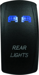 DragonFire Racing Lighted Switch Rear Light On/Off Blue - Interior Accessories