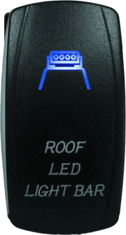 Illuminated roof light bar switch from DragonFire Racing Lighted Switch Roof Led On/Off Blue
