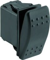 Black rocker switch with protective cover for DragonFire Racing Lighted Switch Single Momentary Horn