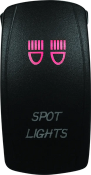 Illuminated DragonFire Racing Lighted Switch Spot Light On/Off Red for easy control