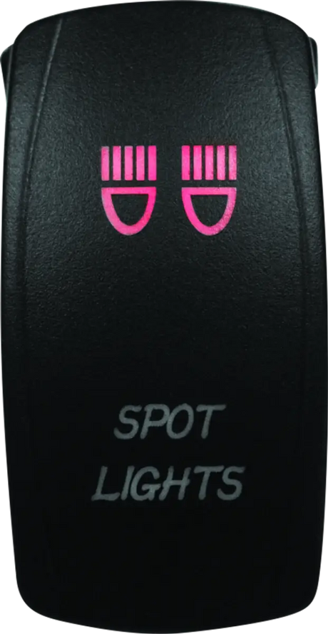 Illuminated DragonFire Racing Lighted Switch Spot Light On/Off Red for easy control
