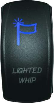 Illuminated DragonFire Racing Lighted Switch Whip On Off Blue for racing switch whip
