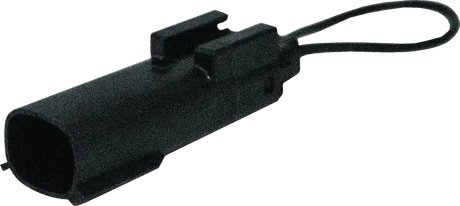 Black cylindrical seat belt sensor plug with loop for Arctic Cat models