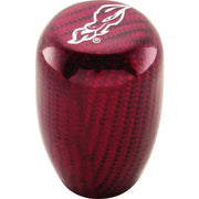 Red carbon fiber DragonFire Racing shift knob for a sleek racing shift knob upgrade