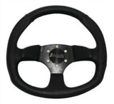 DragonFire Racing Steering Wheels - D-shaped- Suede- Iron Series- 0in offset - 522342 - Interior Accessories