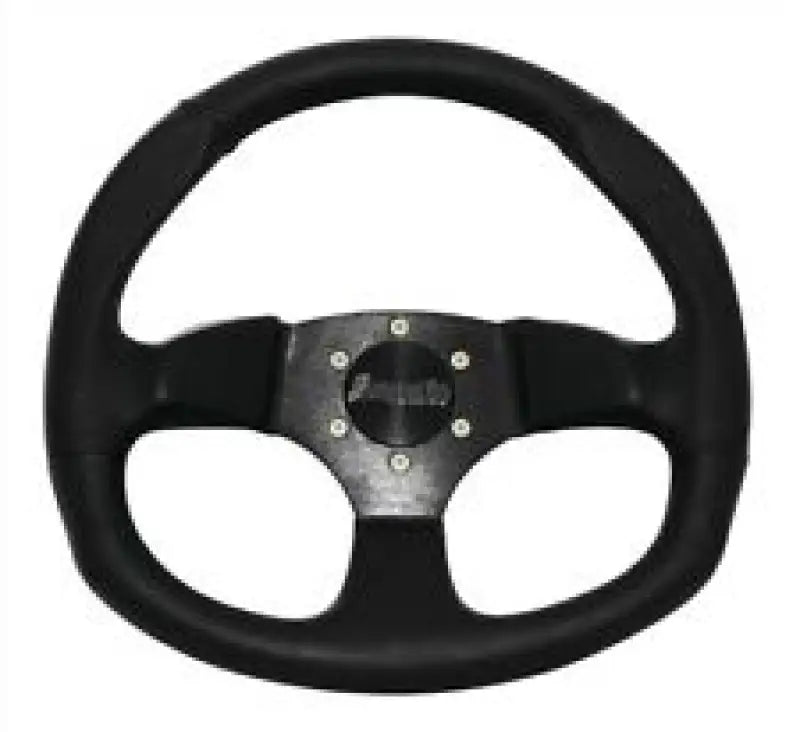DragonFire Racing Steering Wheels - D-shaped- Suede- Iron Series- 0in offset - 522342 - Interior Accessories