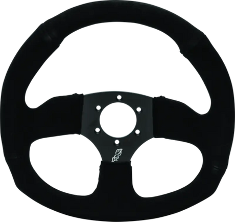 DragonFire Racing Steering Wheels - D-shaped- Suede- Iron Series- 0in offset - 522342 - Interior Accessories