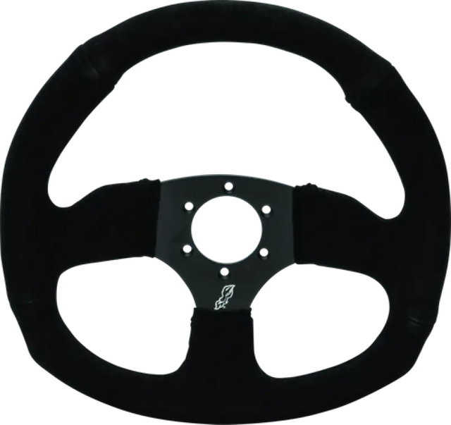 DragonFire Racing Steering Wheels - D-shaped- Suede- Iron Series- 0in offset - 522342 - Interior Accessories