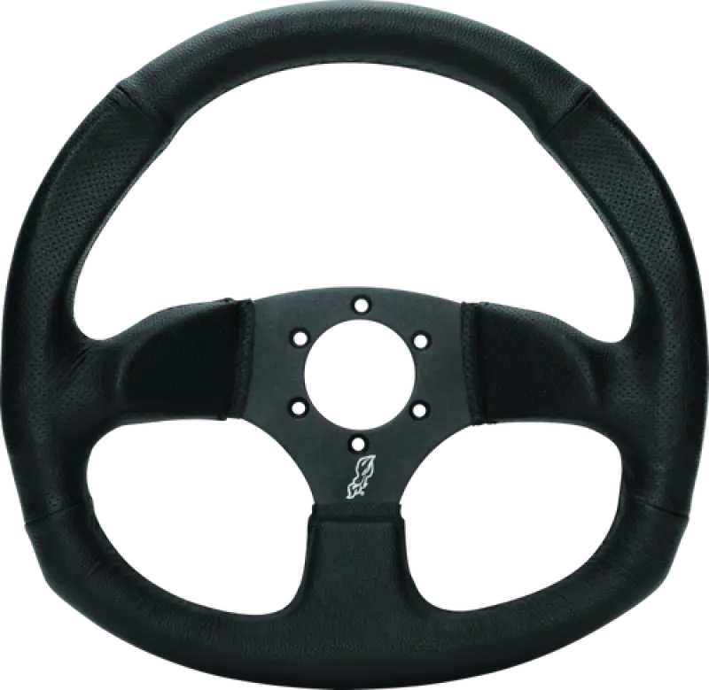 DragonFire Racing Steering Wheels - D-Shaped- Vinyl- Iron Series- 0in offset - 522162 - Interior Accessories