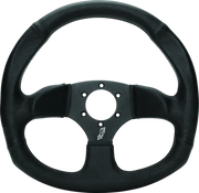 DragonFire Racing Steering Wheels - D-Shaped- Vinyl- Iron Series- 0in offset - 522162 - Interior Accessories