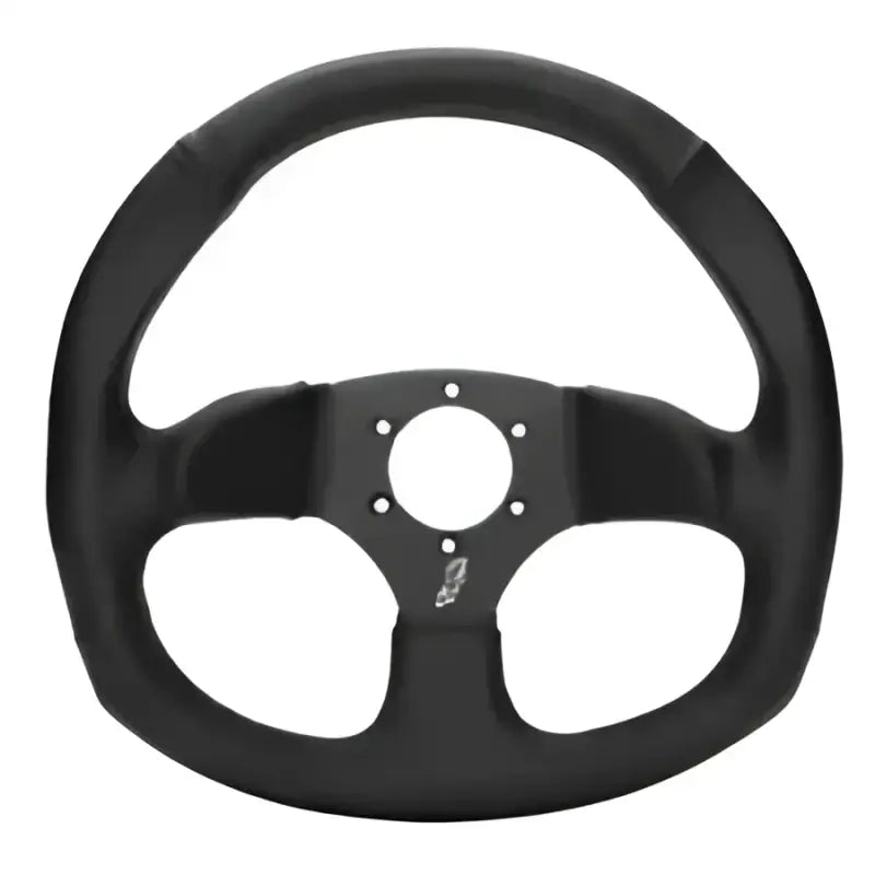 DragonFire Racing Steering Wheels - D-Shaped- Vinyl- Iron Series- 0in offset - 522162 - Interior Accessories